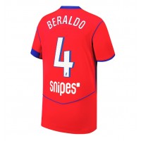 Stroje piłkarskie Paris Saint-Germain Lucas Beraldo #4 Koszulka Trzeciej 2025-26 Krótki Rękaw